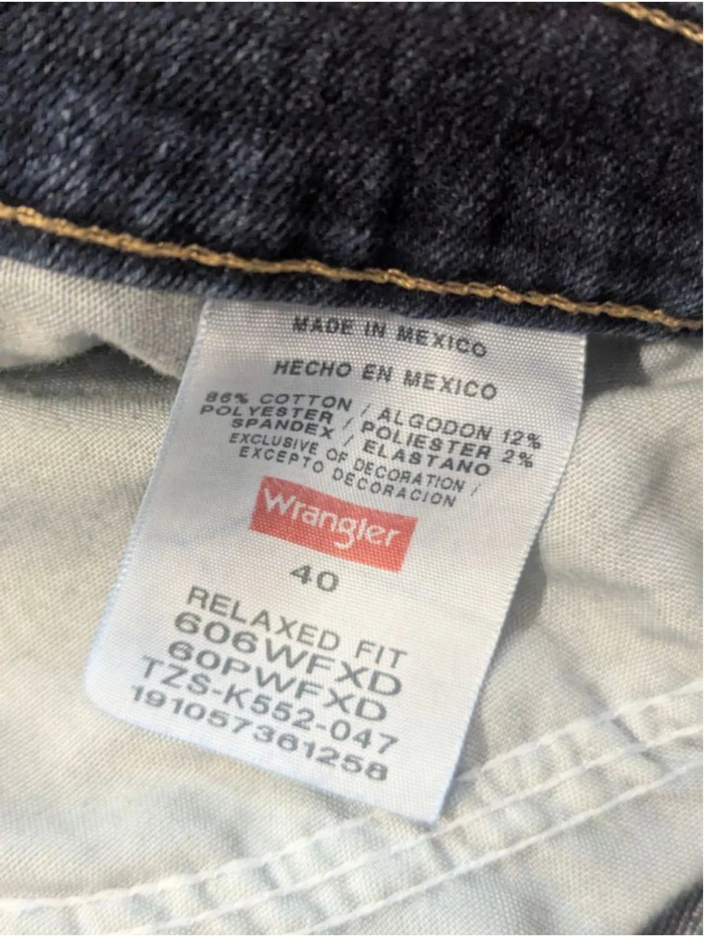 Wrangler Jean Shorts Waist 40
